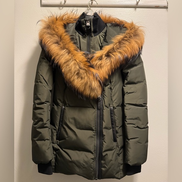 Mackage ADALI down coat with natural fur Signature Mackage Collar